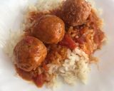 Foto del paso 7 de la receta Albóndigas con salsa y Arroz blanco