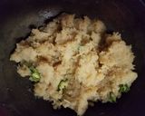 A picture of step 3 of Aloo Paranthas.