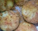 A picture of step 5 of Chana dal rice with begun bhaja.
