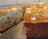 Foto del paso 5 de la receta: Budín de bananas, manzana y nueces sin huevos