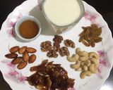 A picture of step 1 of Dry Fruits Milk Shake.