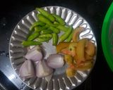A picture of step 2 of Chenikkaya pachadi.