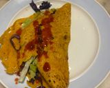 Foto del passaggio 7 della ricetta Bánh xèo con gamberi e calamari
