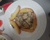 Foto del paso 8 de la receta: Pollo al champiñón con papas doradas