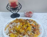 A picture of step 3 of Prawns biryani.