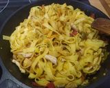 Foto del paso 9 de la receta: Tagliatelle con pollo, champiñones y verdura