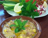 A picture of step 5 of Lebanese Foul Moudammas 😍.