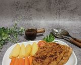 Foto langkah ke 6 dari resep Steak Tempe Saus Lada Hitam.