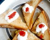 मलाई मसाला सैंडविच(Malai sandwich recipe in hindi) रेसिपी चरण 9 फोटो
