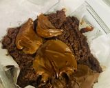 A picture of step 5 of Nutella brownie in microwave 1 minute.