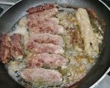 A picture of step 5 of Seekh kabab in pan😉😋.