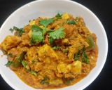 A picture of step 5 of Kadai paneer.
