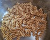 A picture of step 1 of My Italian inspired Sausage Pasta Soup.