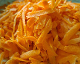 Foto del paso 5 de la receta: Torta de zanahorias y naranja sin horno