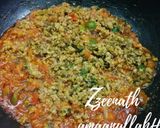 A picture of step 3 of Qeema Macaroni or Mutton Mince Macaroni.