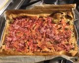 Une image de l'étape 9 de Tarte rhubarbe pomme aux pralines roses.