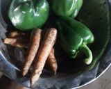 A picture of step 2 of Dry mix veg.