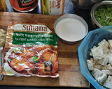 A picture of step 3 of Mutter paneer makhanwala.