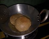 A picture of step 1 of Aloo Chana puri.