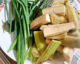 Hình bước làm 1 của món Ốc om chuối đậu