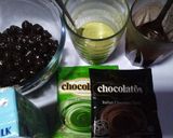 Foto langkah ke 1 dari resep Choco matcha boba drink Homemade.