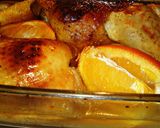 Narancsos - mézes csirkecombok recept fázis 10 fotója