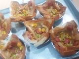 Pizza roti cup