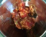 Une image de l'étape 4 de Tomates à l'oignon rouge, basilic et mozzarella.