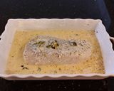 A picture of step 4 of Roasted Fish Fillets in a Lemon Jalapeno Cream Sauce.