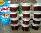 Foto langkah ke 3 dari resep Puding Coklat Vla Keju.
