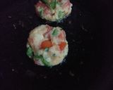 A picture of step 3 of Veggie fruit tikki chat.