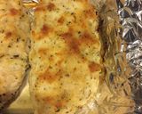 A picture of step 4 of Parmesan Crusted Chicken with Garlic Herb Noodles.