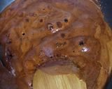 A picture of step 3 of Eggless Christmas cake.
