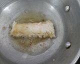 A picture of step 3 of Shahi bread tukda roll.