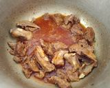 A picture of step 3 of Arvi Gosht.