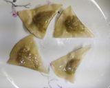 A picture of step 11 of Air fryer Banana Halwa Wontons.
