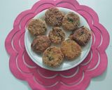 A picture of step 6 of Aloo kay cutlus.