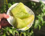 Hình bước làm 4 của món Sắn om lá nếp cốt dừa