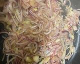 A picture of step 1 of Country style chicken with chili (murghir laal jhol).