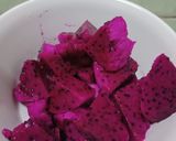 Foto langkah ke 2 dari resep Puding Lava Buah Naga Merah.