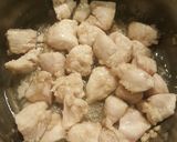 A picture of step 3 of Black pepper chicken Curry with rice 😍.