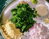 A picture of step 1 of Palak(Spinach leaves) Balls in Curd Gravy.