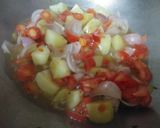 A picture of step 4 of Veg pulao.
