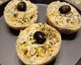 A picture of step 7 of Baked cheesy potato boat with loaded paneer and mushroom.
