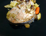 Foto del paso 3 de la receta: Salmón al romero en papillot con verduritas