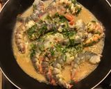 Une image de l'étape 4 de Gambas et dos de cabillaud marinés au gingembre et citron vert.