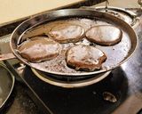 A picture of step 4 of Millet Dark Chocolate Pancakes.