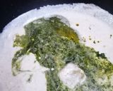 A picture of step 1 of Chicken malai tikka biryani.