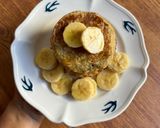 Foto langkah ke 3 dari resep Pancake diet friendly !! Banana Havermut pancake ✨.