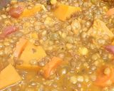 Foto del paso 5 de la receta Lentejas con calabaza y batata en olla a presión